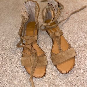 Franco Sarto suede women’s gladiator sandals